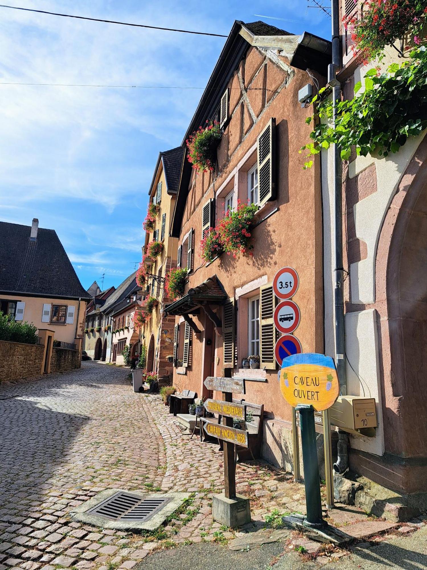 Grand Gite Dans Maison Alsacienne Historique Gueberschwihr Eksteriør bilde